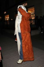 RIHANNA Shopping at Baby Dior on Avenue Montaigne in Paris 03/05/2022