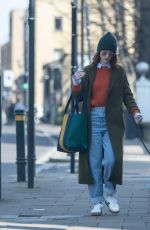 ROSE LESLIE Out with Her Dog in London 03/10/2022