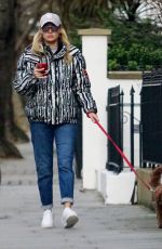 ROXY HORNER Out with Her Dog in London 03/03/2022