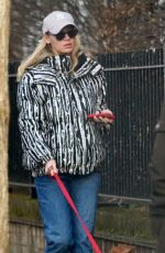 ROXY HORNER Out with Her Dog in London 03/03/2022