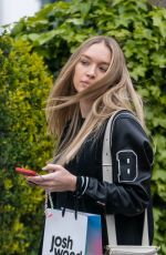 ROXY HORNER Out with Her Dog in Notting Hill 03/29/2022