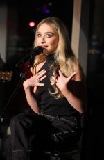 SABRINA CARPENTERS Performs at a Concert at Samsung Galaxy Creator Collective in New York 03/01/2022