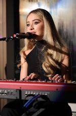 SABRINA CARPENTERS Performs at a Concert at Samsung Galaxy Creator Collective in New York 03/01/2022