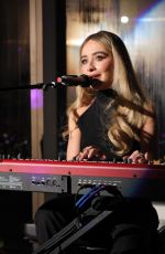 SABRINA CARPENTERS Performs at a Concert at Samsung Galaxy Creator Collective in New York 03/01/2022
