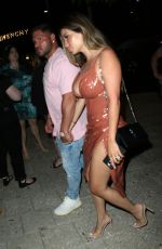 SAFFIRE MATOS Leaves Swan Restaurant in Miami 03/19/2022