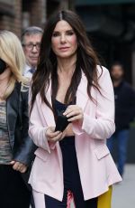 SANDRA BULLOCK Arrives at Late Show with Stephen Colbert in New York 03/14/2022
