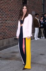 SANDRA BULLOCK Arrives at Late Show with Stephen Colbert in New York 03/14/2022