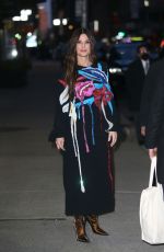 SANDRA BULLOCK Leaves Late Show with Stephen Colbert in New York 03/14/2022
