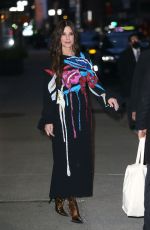 SANDRA BULLOCK Leaves Late Show with Stephen Colbert in New York 03/14/2022