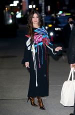 SANDRA BULLOCK Leaves Late Show with Stephen Colbert in New York 03/14/2022