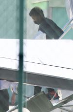 SANDRA BULLOCK Touches Down in Los Angeles 03/20/2022