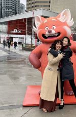 SANDRA OH and ROSALIE CHIANG Promotes Turning Red in Toronto 03/07/2022