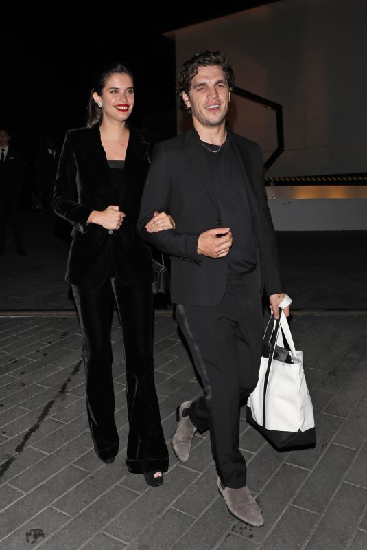 SARA SAMPAIO and a Friend at a Pre-Oscar Party in Los Angeles 03/26/2022
