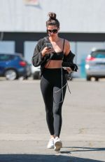 SARA SAMPAIO Leaves Pilates Class in West Hollywood 03/02/2022