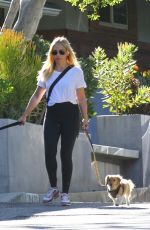 SARAH MICHELLE GELLAR Out with Her Dogs in Brentwood 03/02/2022
