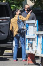 SARAH SILVERMAN Gets a Curbside Pick up from Her Home in Los Angeles 03/09/2022