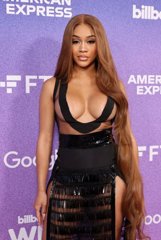 SAWEETIE at Billboard Women in Music 2022 in Inglewood 03/02/2022