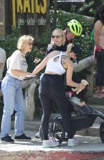 SCARLETT JOHANSSON Out with Haby Baby in Los Angeles 03/21/2022