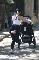 SCARLETT JOHANSSON Out with Haby Baby in Los Angeles 03/21/2022