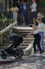 SCARLETT JOHANSSON Out with Haby Baby in Los Angeles 03/21/2022