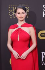SELENA GOMEZ at 27th Annual Critics Choice Awards in Los Angeles 03/13/2022