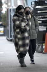 SELENA GOMEZ on the Set of Only Murderers in The Building in New York 03/04/2022