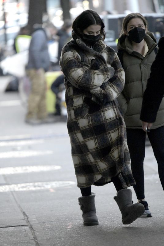 SELENA GOMEZ on the Set of Only Murderers in The Building in New York 03/04/2022