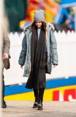 SELENA GOMEZ on the Set of Only Murders in the Building in Coney Island 03/07/2022