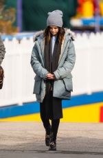 SELENA GOMEZ on the Set of Only Murders in the Building in Coney Island 03/07/2022