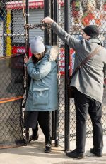 SELENA GOMEZ on the Set of Only Murders in the Building in Coney Island 03/07/2022