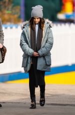 SELENA GOMEZ on the Set of Only Murders in the Building in Coney Island 03/07/2022
