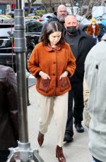 SELENA GOMEZ on the Set of Only Murders in the Building in New York 03/23/2022