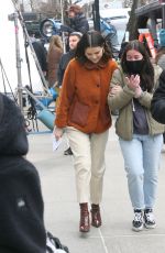 SELENA GOMEZ on the Set of Only Murders in the Building in New York 03/23/2022