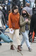 SELENA GOMEZ on the Set of Only Murders in the Building in New York 03/23/2022