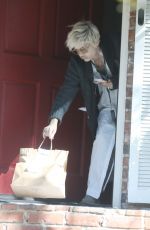 SELMA BLAIR Gets Breakfast Delivered to Her House in Los Angeles 03/12/2022