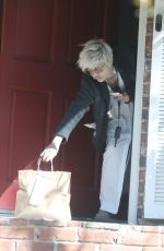 SELMA BLAIR Gets Breakfast Delivered to Her House in Los Angeles 03/12/2022