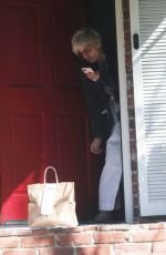 SELMA BLAIR Gets Breakfast Delivered to Her House in Los Angeles 03/12/2022