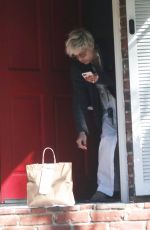 SELMA BLAIR Gets Breakfast Delivered to Her House in Los Angeles 03/12/2022