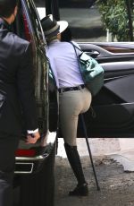 SELMA BLAIR Hops into a SUV with Her Dog and a Friend in Studio City 03/13/2022