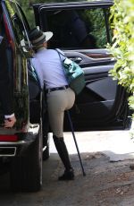 SELMA BLAIR Hops into a SUV with Her Dog and a Friend in Studio City 03/13/2022