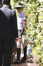 SELMA BLAIR Hops into a SUV with Her Dog and a Friend in Studio City 03/13/2022