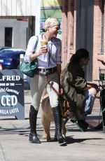 SELMA BLAIR Out for Coffee in Los Angeles 03/23/2022