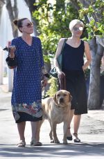 SELMA BLAIR Out for Lunch with Her Service Dog in Los Angeles 03/18/2022