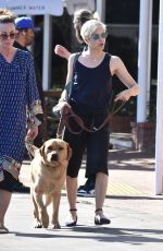 SELMA BLAIR Out for Lunch with Her Service Dog in Los Angeles 03/18/2022