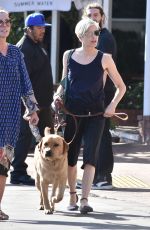 SELMA BLAIR Out for Lunch with Her Service Dog in Los Angeles 03/18/2022