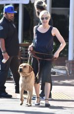 SELMA BLAIR Out for Lunch with Her Service Dog in Los Angeles 03/18/2022