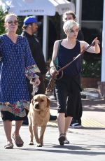 SELMA BLAIR Out for Lunch with Her Service Dog in Los Angeles 03/18/2022