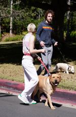 SELMA BLAIR Out with Her Dog and a Friend in Los Angeles 03/07/2022