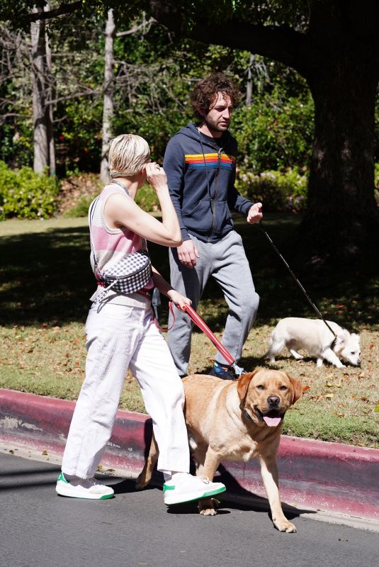 SELMA BLAIR Out with Her Dog and a Friend in Los Angeles 03/07/2022