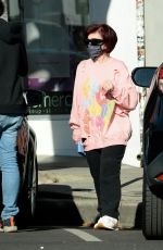SHARON OSBOURNE at Larchmont Beauty Center in Los Angeles 03/01/2022
